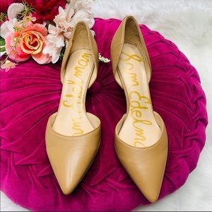 Sam Edelman Tan Leather Heel Pointed Toe 7